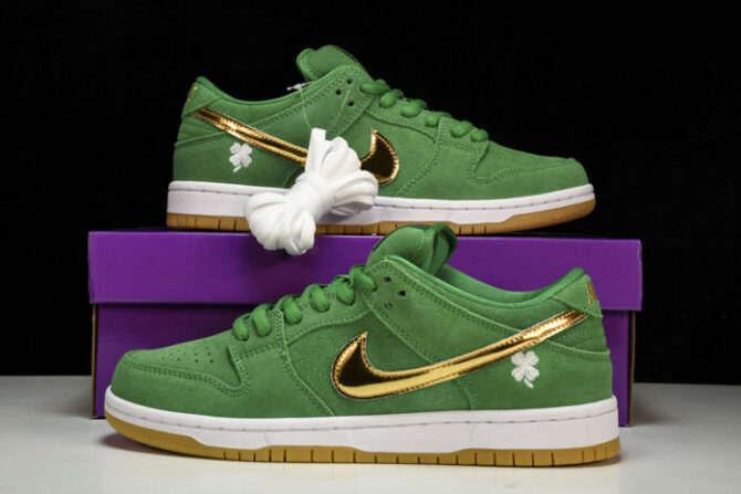 Nike SB Dunk Low Pro St. Patrick's Day BQ6817-303 - Image 5