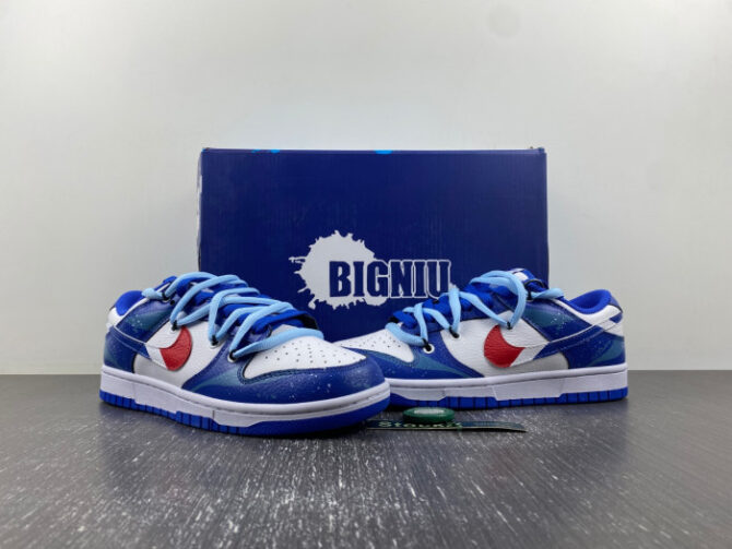 Nike SB Dunk Low Pepsi Deconstruct strap FD9064-110 - Image 6