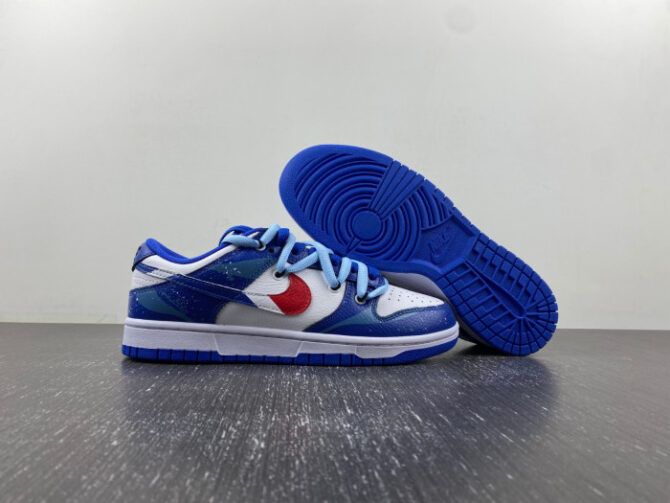 Nike SB Dunk Low Pepsi Deconstruct strap FD9064-110 - Image 3