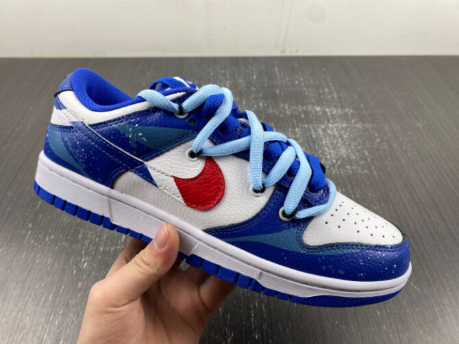 Nike SB Dunk Low Pepsi Deconstruct strap FD9064-110 - Image 2