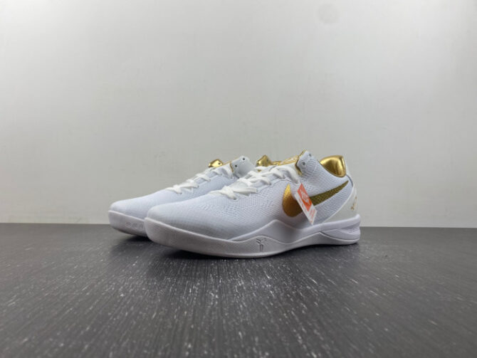 Nike Kobe 8 Protro White Golden FV6325-100 - Image 2