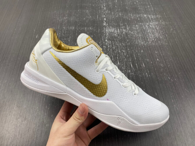 Nike Kobe 8 Protro White Golden FV6325-100 - Image 4