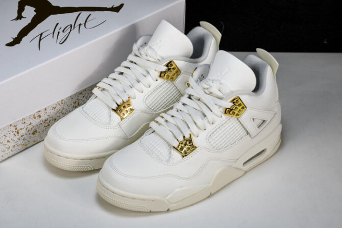 Jordan 4 Retro Metallic Gold AQ9129-170 - Image 7