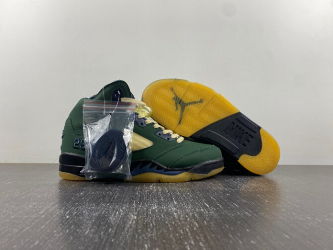 Air Jordan 5 "Navy Green” AMM FZ5758-003 - Image 6