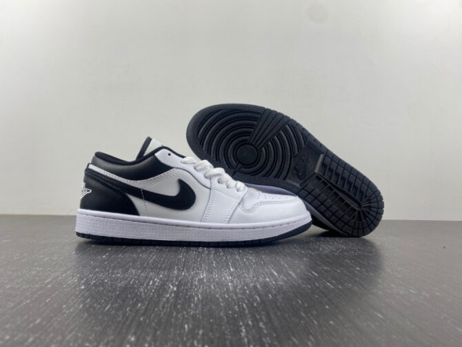 Air Jordan 1 Low white and black 553558-132 - Image 7