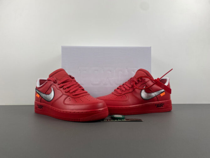 Nike Air Force 1 Low Off-White Red AO4297-600 - Image 6