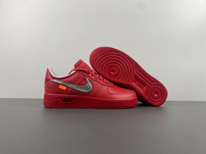 Nike Air Force 1 Low Off-White Red AO4297-600 - Image 3