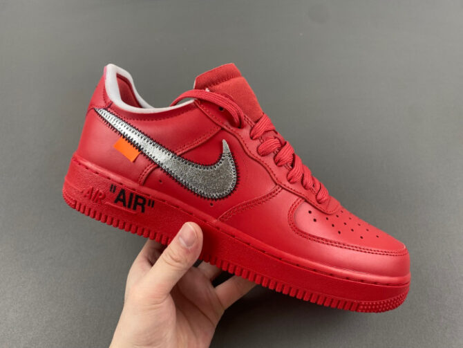 Nike Air Force 1 Low Off-White Red AO4297-600 - Image 4