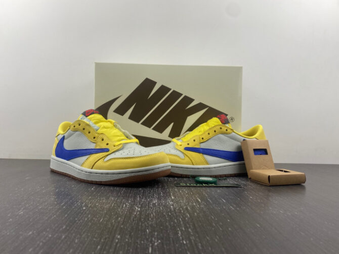 Jordan 1 Retro Low OG SP Travis Scott Canary - Image 7