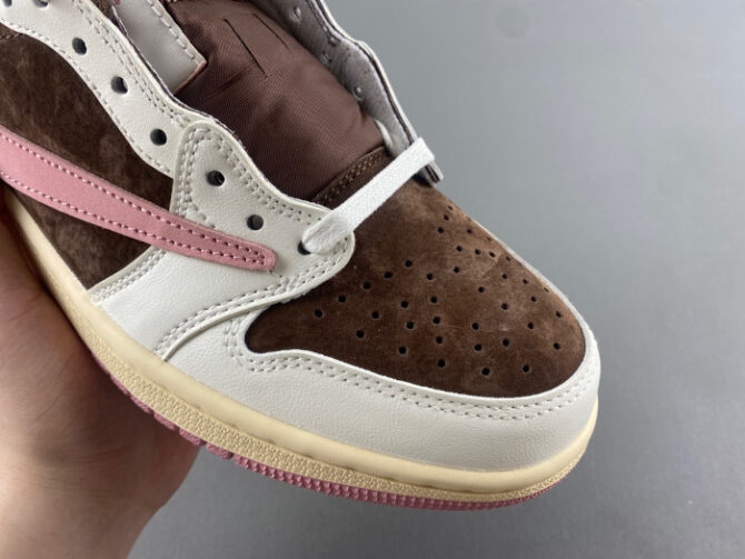 Jordan 1 Retro Low OG SP Travis Scott Pink brown DZ4137-206 - Image 6