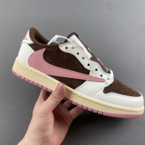 Jordan 1 Retro Low OG SP Travis Scott Pink brown DZ4137-206