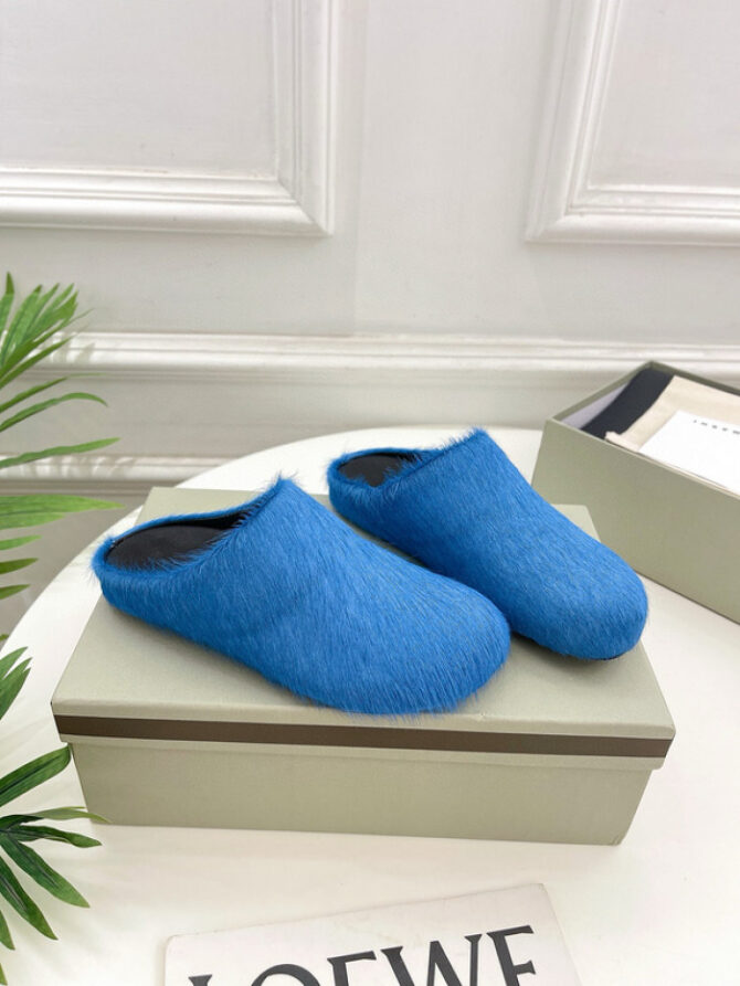 MARNI CALF HAIR SLIPPERS - Image 4