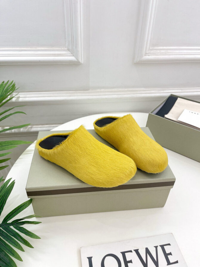 MARNI CALF HAIR SLIPPERS - Image 4