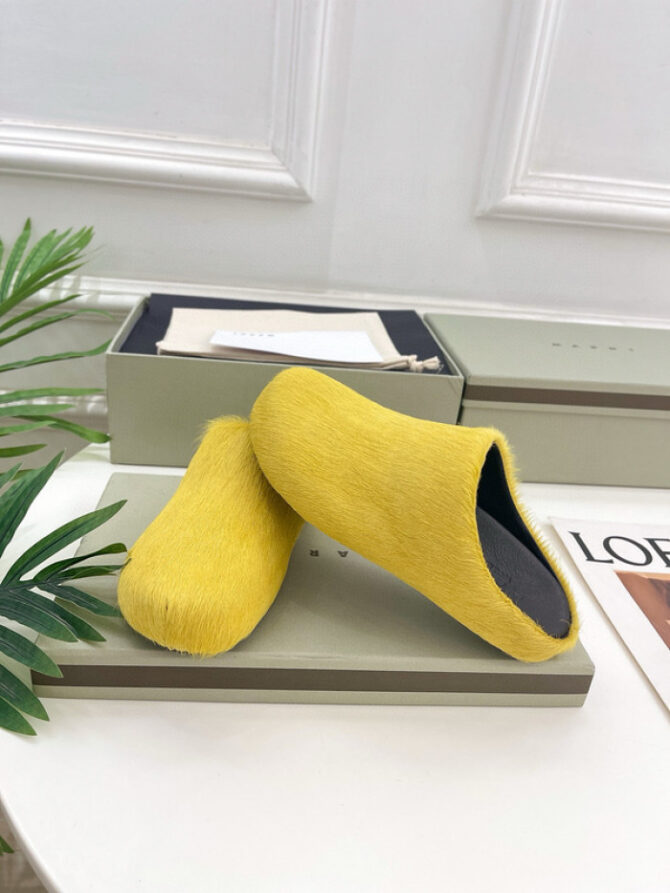 MARNI CALF HAIR SLIPPERS - Image 6