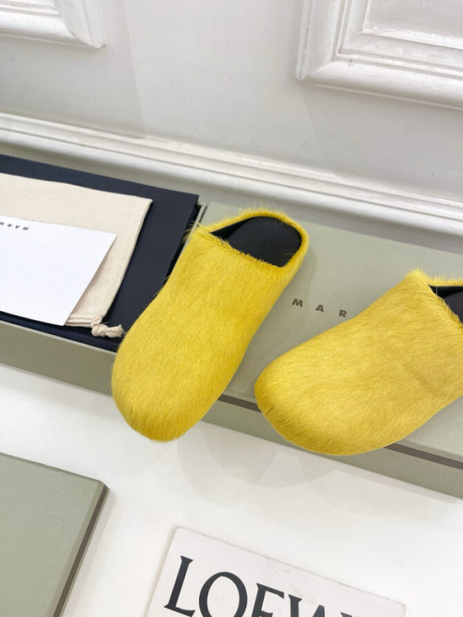 MARNI CALF HAIR SLIPPERS - Image 8