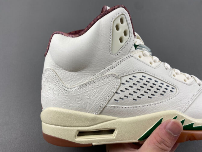 Air Jordan 5 "El Grito" Sail and Dark Pony HF8833-100 - Image 2