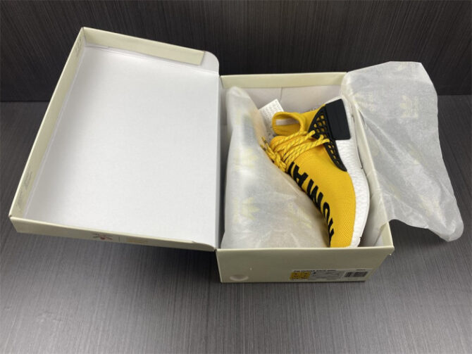 Adidas Pharrell x NMD Human Race 'Yellow' BB0619 - Image 5