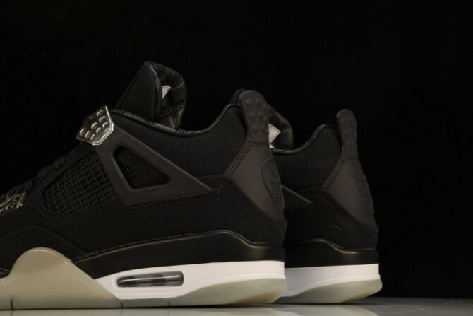 Jordan 4 Retro Black and Grey 1368-63 - Image 4