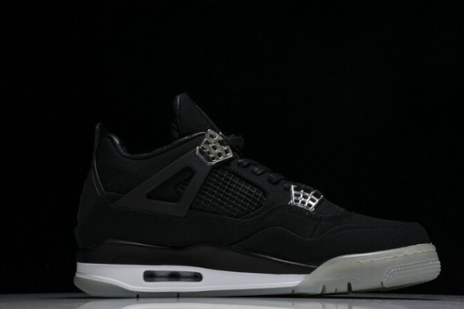 Jordan 4 Retro Black and Grey 1368-63 - Image 5