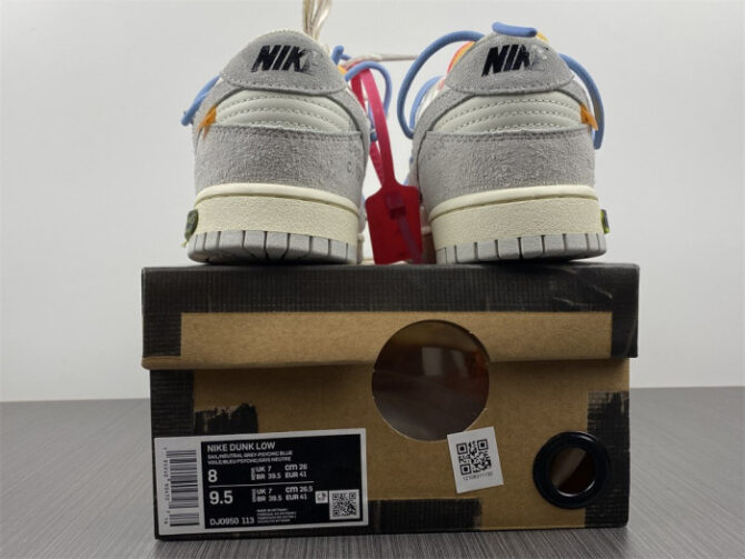 Nike Dunk Low O-W Lot 38 DJ0950-113 - Image 2