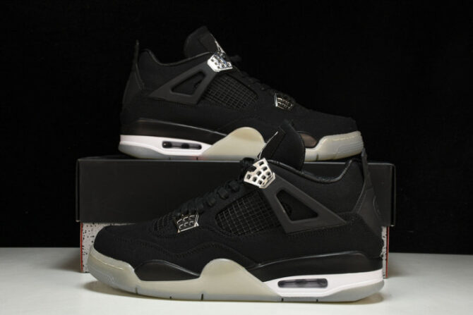 Jordan 4 Retro Black and Grey 1368-63 - Image 6