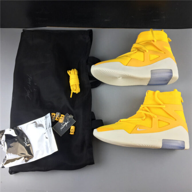 Nike Air Fear of God 1 Yellow AR4237-700 - Image 6