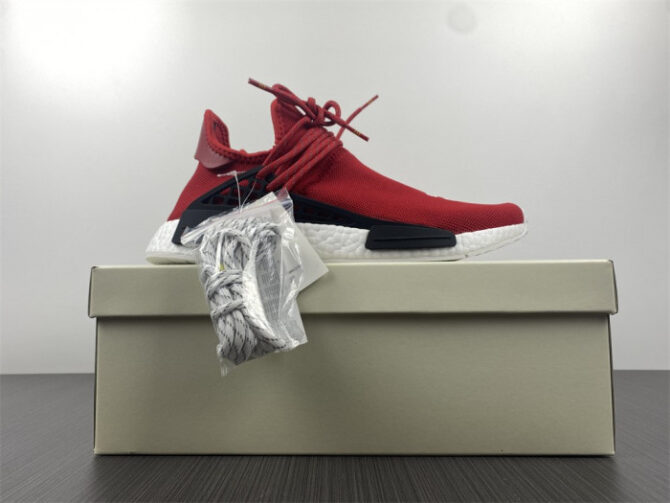 Adidas Pharrell x NMD Human Race 'Red' BB0616 - Image 5