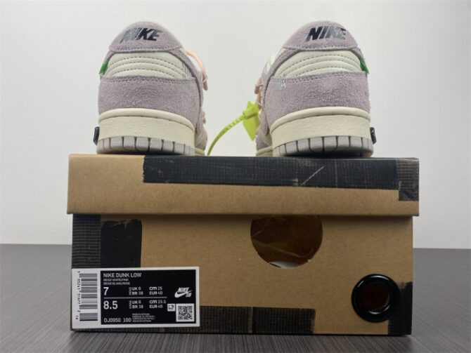 Nike Dunk Low O-W Lot 12 DJ0950-100 - Image 2