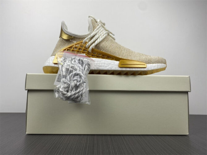 Adidas Pharrell NMD HU China Pack Happy (Gold) F99762 - Image 7