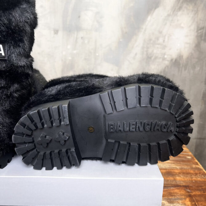 Balenciaga Boot (black fake mink) - Image 8