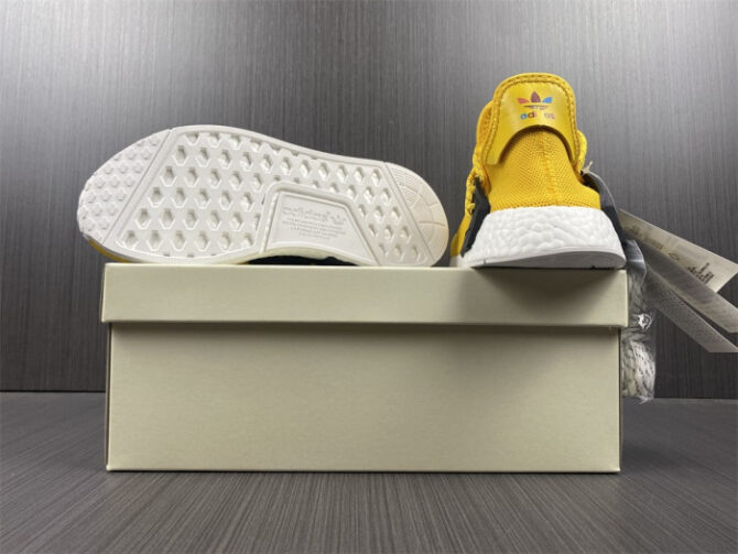 Adidas Pharrell x NMD Human Race 'Yellow' BB0619 - Image 2