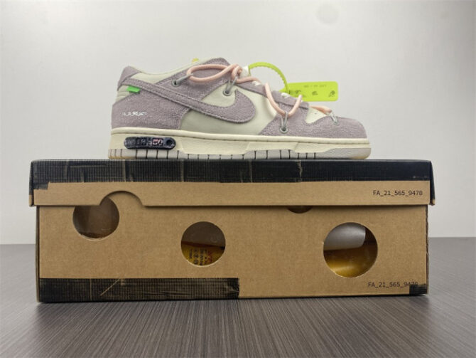 Nike Dunk Low O-W Lot 12 DJ0950-100 - Image 4