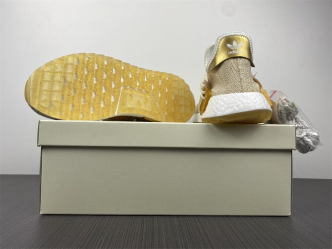 Adidas Pharrell NMD HU China Pack Happy (Gold) F99762 - Image 3