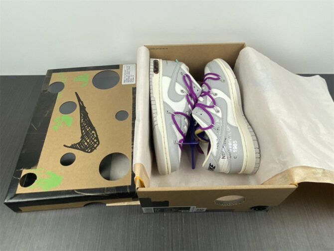 Nike Dunk Low O-W Lot 28 DM1602-111 - Image 3