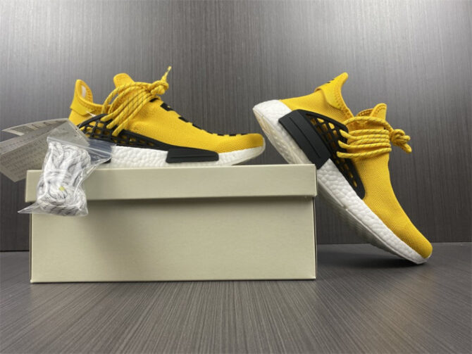 Adidas Pharrell x NMD Human Race 'Yellow' BB0619 - Image 8