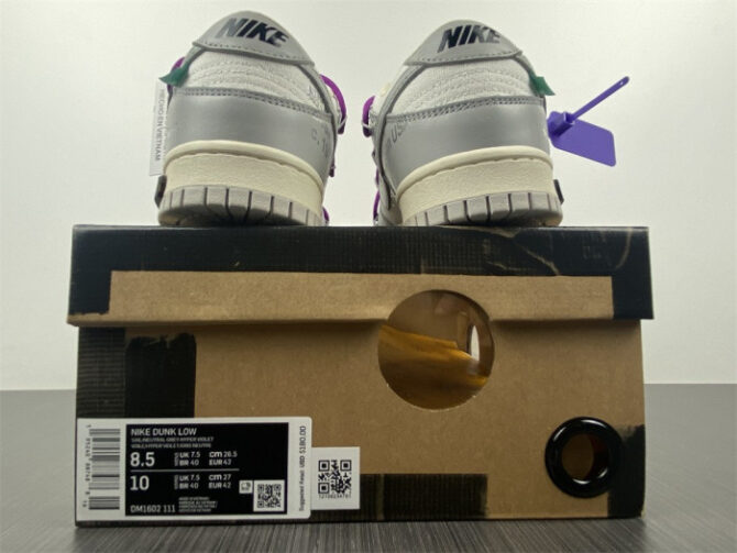 Nike Dunk Low O-W Lot 28 DM1602-111 - Image 5