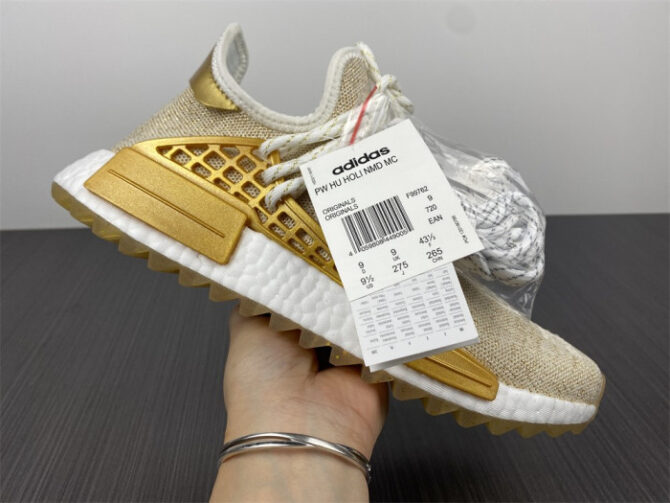 Adidas Pharrell NMD HU China Pack Happy (Gold) F99762 - Image 10