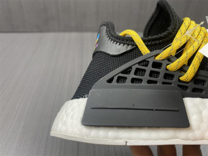 Adidas Pharrell x NMD HU Pharrell Human Species Black BB3068 - Image 4