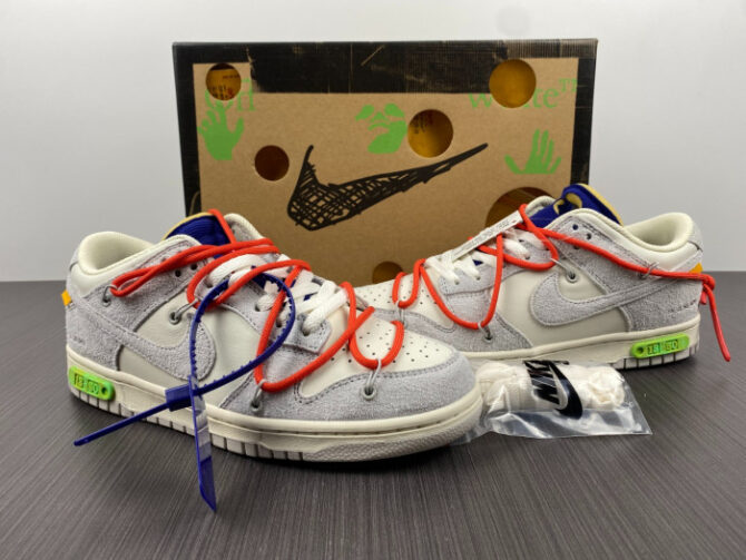 Nike Dunk Low O-W Lot 13 DJ0950-110 - Image 7