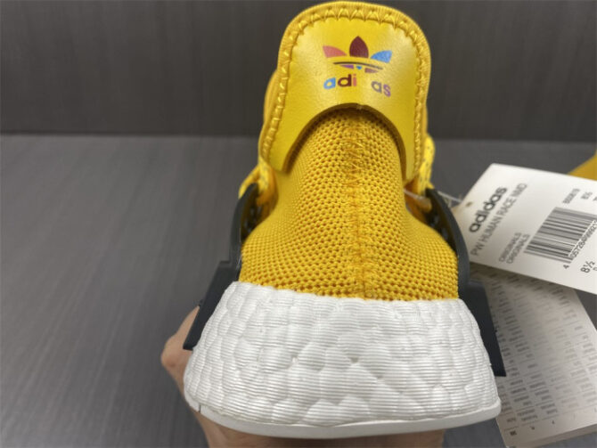 Adidas Pharrell x NMD Human Race 'Yellow' BB0619 - Image 4