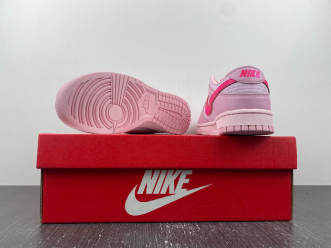 Nike Dunk Low Triple Pink (GS) DH9765-600 - Image 5