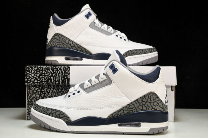 Air Jordan 3 Midnight Navy CT8532-140 - Image 9