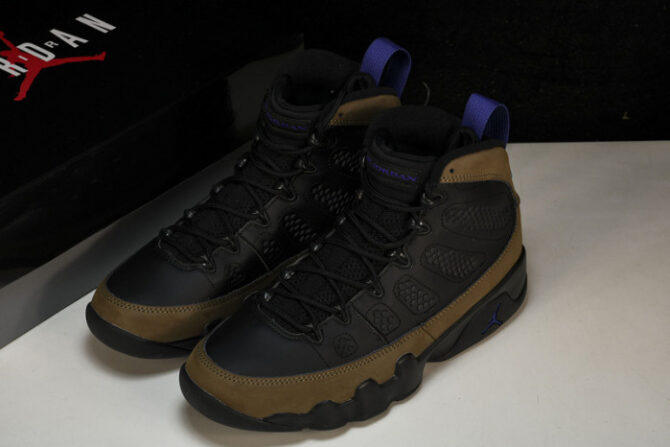 Jordan 9 Retro Light Olive Concord CT8019-034 - Image 8