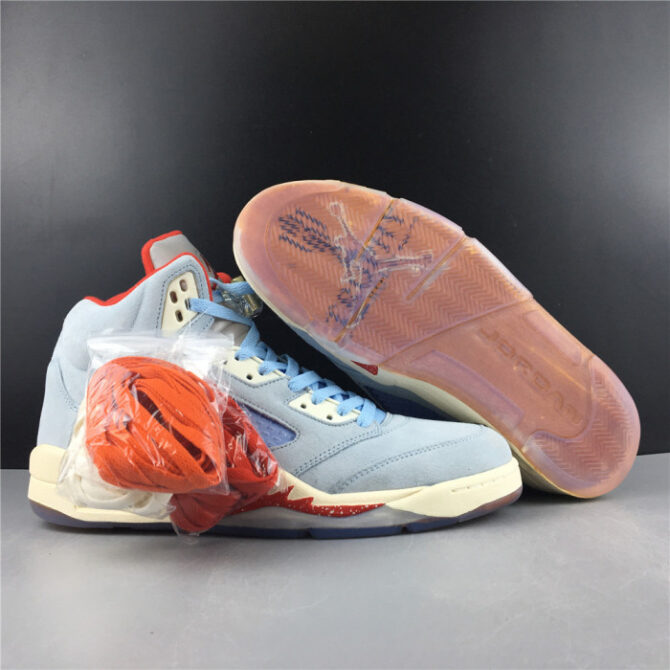 TROPHY ROOM X AIR JORDAN 5 JSP ICE BLUE CI1899-400 - Image 7