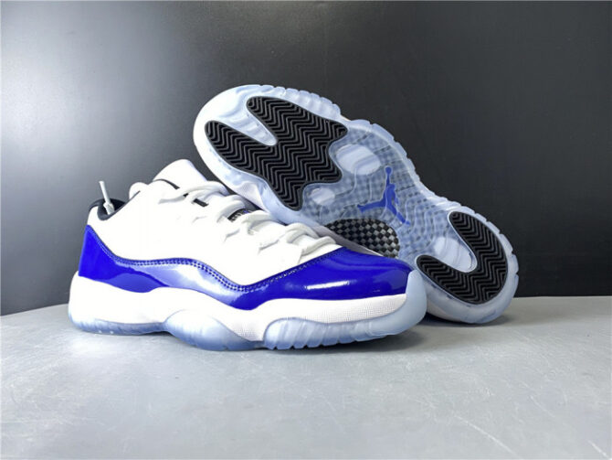 Air Jordan 11 Retro Low White Concord AH7860-100 - Image 8