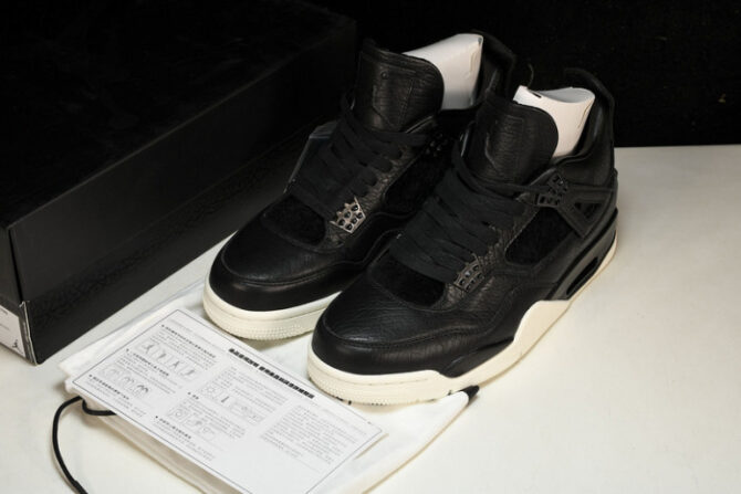 Jordan 4 Retro Pony Hair Black 819139-010 - Image 3