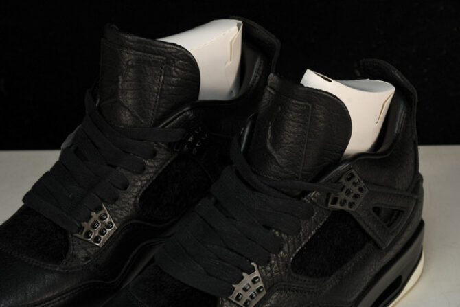 Jordan 4 Retro Pony Hair Black 819139-010 - Image 7