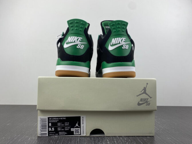 Jordan 4 Retro SB Black Green DR5415-030 - Image 3