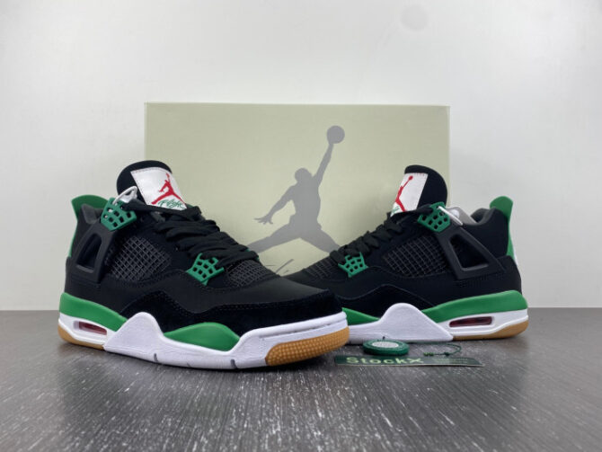 Jordan 4 Retro SB Black Green DR5415-030 - Image 4