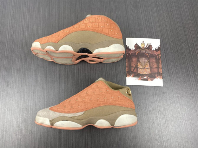 CLOT X AIR JORDAN 13 LOW SEPIA STONE/CANTEEN-TERRA BLUSH AT3102-200 - Image 9